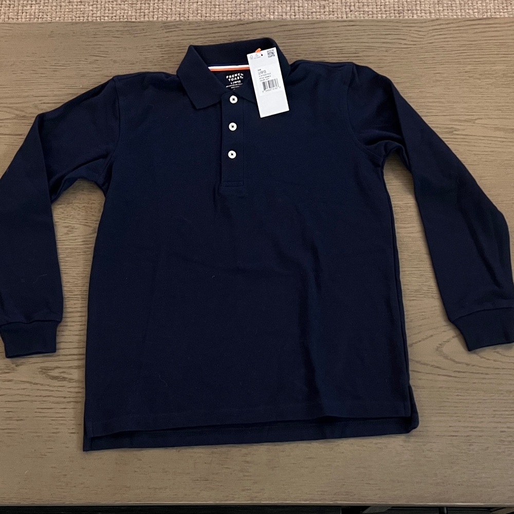 FRENCH TOAST Long Sleeve Piqué Polo 10/12